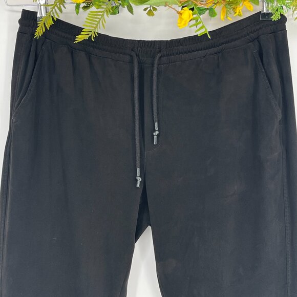 Black Soft Black Faux Suede Joggers Size XXL - Picture 4 of 4